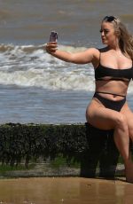 MEGAN CLARK in Bkini at a Beach in Frinton 05/30/2020