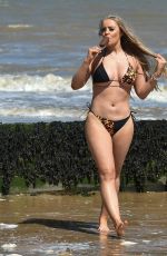 MEGAN CLARKE in Bikini on the Beach in Frinton 06/02/2020