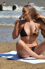 MEGAN CLARKE in Bikini on the Beach in Frinton 06/02/2020
