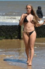 MEGAN CLARKE in Bikini on the Beach in Frinton 06/02/2020