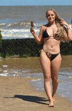 MEGAN CLARKE in Bikini on the Beach in Frinton 06/02/2020