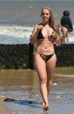 MEGAN CLARKE in Bikini on the Beach in Frinton 06/02/2020