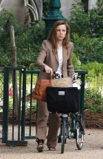 MELISSA GEORGE Riding a Bike Out in Paris 06/10/2020