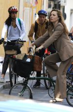 MELISSA GEORGE Riding a Bike Out in Paris 06/10/2020