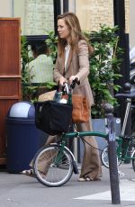 MELISSA GEORGE Riding a Bike Out in Paris 06/10/2020