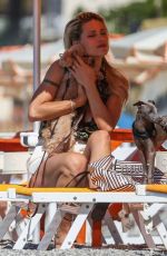 MICHELLE HUNZIKER in Bikini at a Beach in Varigotti 06/24/2020