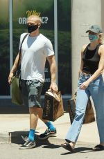 MILEY CYRUS and Cody Simpson Out Shopping in Calabasas 06/09/2020