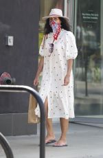 MINNIE DRIVER Shopping at Zara in Los Angeles 06/23/2020