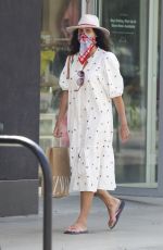 MINNIE DRIVER Shopping at Zara in Los Angeles 06/23/2020