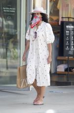 MINNIE DRIVER Shopping at Zara in Los Angeles 06/23/2020