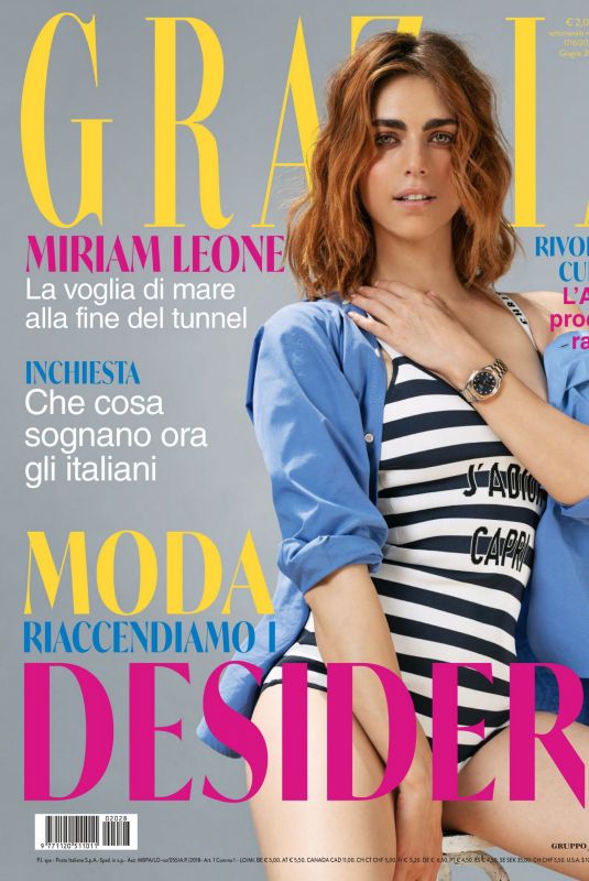 MIRIAM LEONE in Grazia Magazine, Italy June 2020