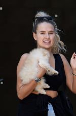 MOLLY MAE HAGUE and Tommy Fury Out with Their Dog Mr Chai in Manchester 06/03/2020