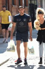 MOLLY MAE HAGUE and Tommy Fury Out with Their Dog Mr Chai in Manchester 06/03/2020