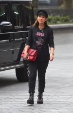 MYLEENE KLASS Arrives at Global Radio in London 06/08/2020