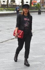 MYLEENE KLASS Arrives at Global Radio in London 06/08/2020