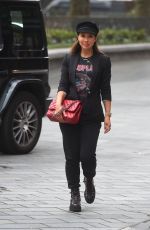 MYLEENE KLASS Arrives at Global Radio in London 06/08/2020
