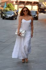 MYLEENE KLASS in a White Dress Arrives at Smooth Radio in London 06/24/2020