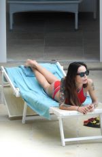 NINA MORIC in Bikini at a Pool in Santa Margherita 06/25/2020