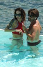 NINA MORIC in Bikini at a Pool in Santa Margherita 06/25/2020