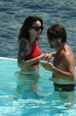 NINA MORIC in Bikini at a Pool in Santa Margherita 06/25/2020