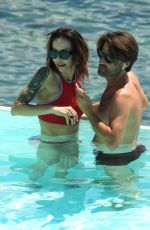 NINA MORIC in Bikini at a Pool in Santa Margherita 06/25/2020