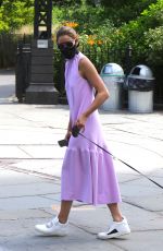 OLIVIA PALERMO in a Long Summer Dress Out in Brooklyn 06/25/2020