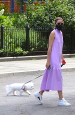 OLIVIA PALERMO in a Long Summer Dress Out in Brooklyn 06/25/2020