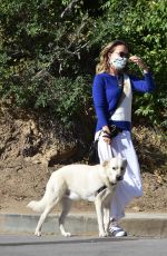 OLIVIA WILDE Out with Her Dog in Los Angeles 06/07/2020