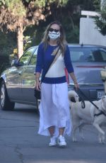 OLIVIA WILDE Out with Her Dog in Los Angeles 06/07/2020