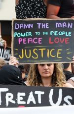 PARIS JACKSON at a Protest in Los Angeles 06/01/2020