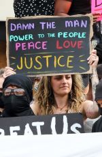 PARIS JACKSON at a Protest in Los Angeles 06/01/2020