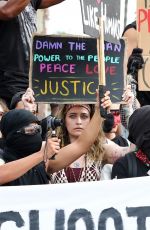 PARIS JACKSON at a Protest in Los Angeles 06/01/2020
