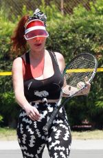PHOEBE PRICE at a Tennis Courts in Los Angeles 06/27/2020