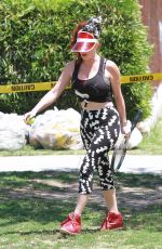 PHOEBE PRICE at a Tennis Courts in Los Angeles 06/27/2020