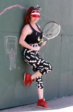 PHOEBE PRICE at a Tennis Courts in Los Angeles 06/27/2020