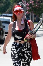 PHOEBE PRICE at a Tennis Courts in Los Angeles 06/27/2020