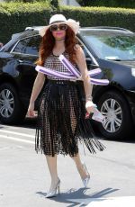 PHOEBE PRICE at ATM at Wells Fargo in Los Angeles 06/17/2020