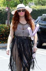 PHOEBE PRICE at ATM at Wells Fargo in Los Angeles 06/17/2020