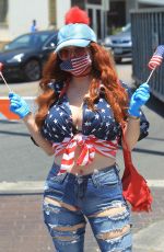 PHOEBE PRICE at Black Lives Matter Protest in West Hollywood 06/03/2020