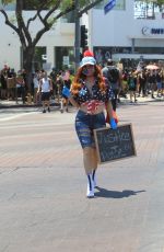 PHOEBE PRICE at Black Lives Matter Protest in West Hollywood 06/03/2020