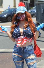 PHOEBE PRICE at Black Lives Matter Protest in West Hollywood 06/03/2020