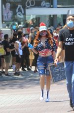 PHOEBE PRICE at Black Lives Matter Protest in West Hollywood 06/03/2020