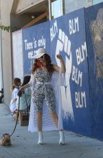 PHOEBE PRICE at BLM Mural in Los Angeles 06/09/2020
