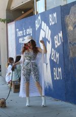 PHOEBE PRICE at BLM Mural in Los Angeles 06/09/2020