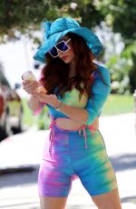 PHOEBE PRICE in a Colorful Outfit Out in Los Angeles 06/08/2020