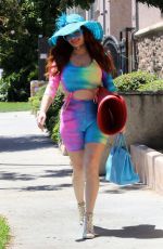 PHOEBE PRICE in a Colorful Outfit Out in Los Angeles 06/08/2020