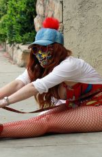 PHOEBE PRICE in a  Super Girl Shirt in Los Angeles 06/18/2020
