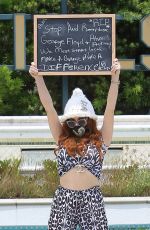 PHOEBE PRICE Out Protesting in Beverly Hills 06/01/2020