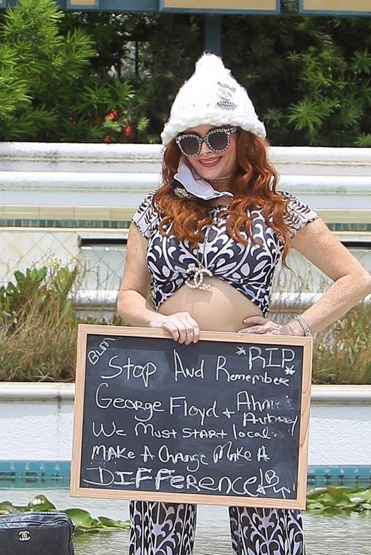 PHOEBE PRICE Out Protesting in Beverly Hills 06/01/2020