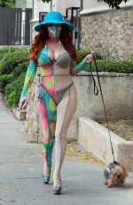 PHOEBE PRICE Out with Her Dog in Los Angeles 06/05/2020